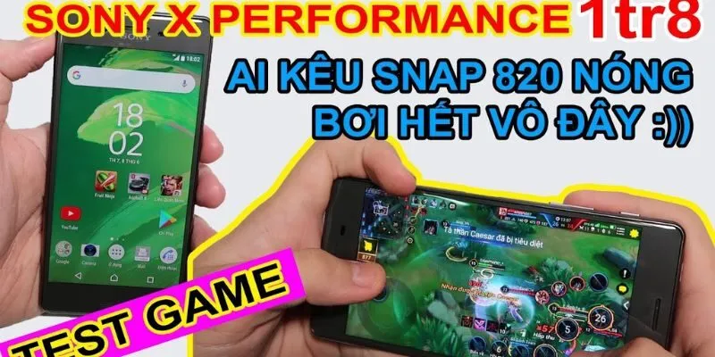 Test Game Sony X Performance