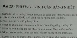 phương trình cân bằng nhiệt